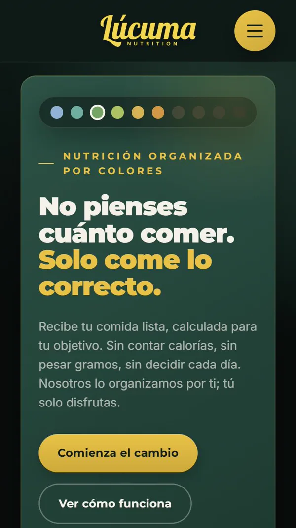 La web de Lúcuma Fit